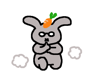 ドロンと現れるうさぴこ