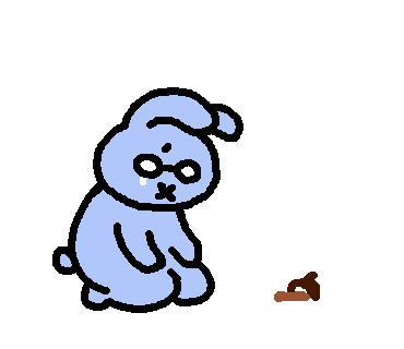 枯れちゃってがっかりするうさぴこ